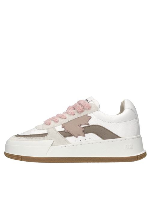 Sneakers in pelle DSQUARED2 | SNW0188 25106726 M2784BIANCO-BEIGE
